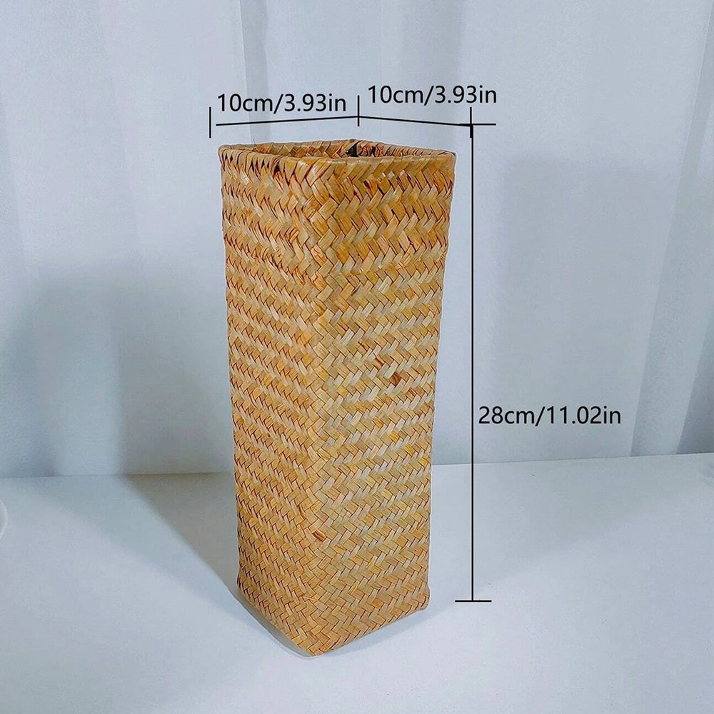 Natural Wicker Vase for Dried Flowers & Floral Arrangements