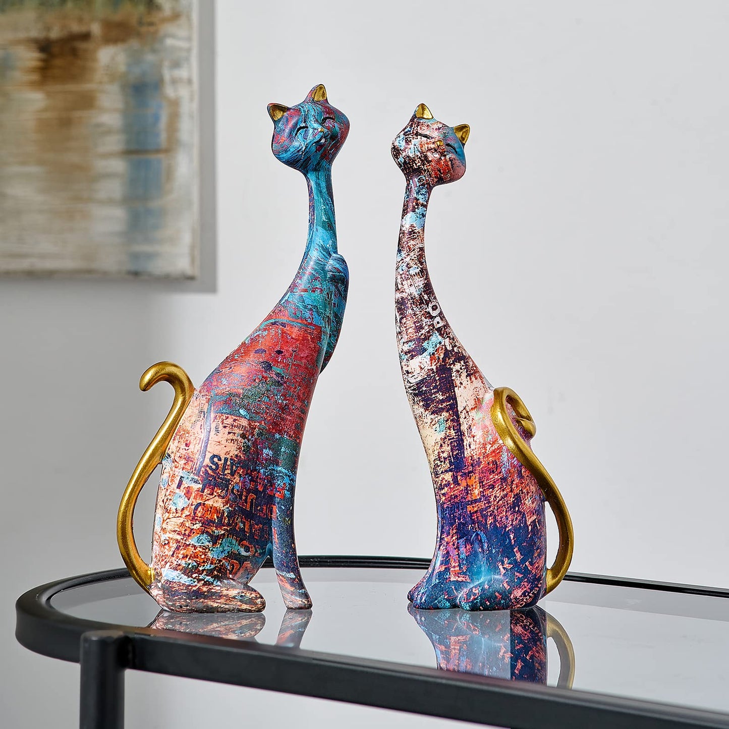 The Water Colour Cat Duo