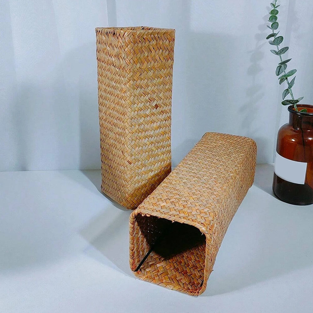 Natural Wicker Vase for Dried Flowers & Floral Arrangements