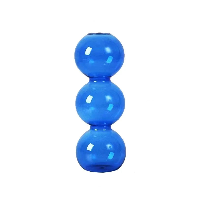 Stacked Bubble Glass Vas