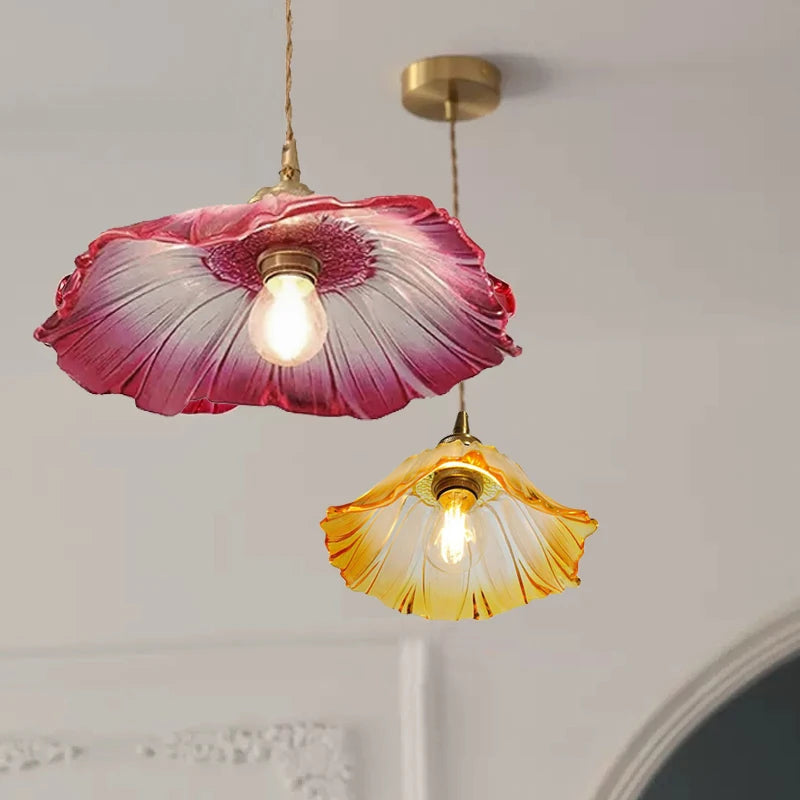 Ethereal Bloom Glass Ceiling Light