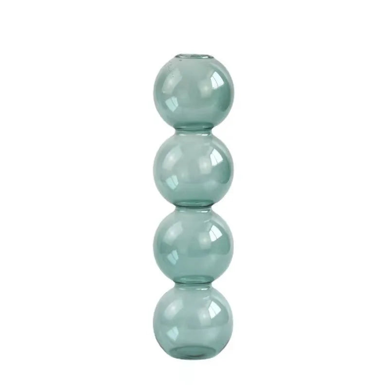 Stacked Bubble Glass Vas