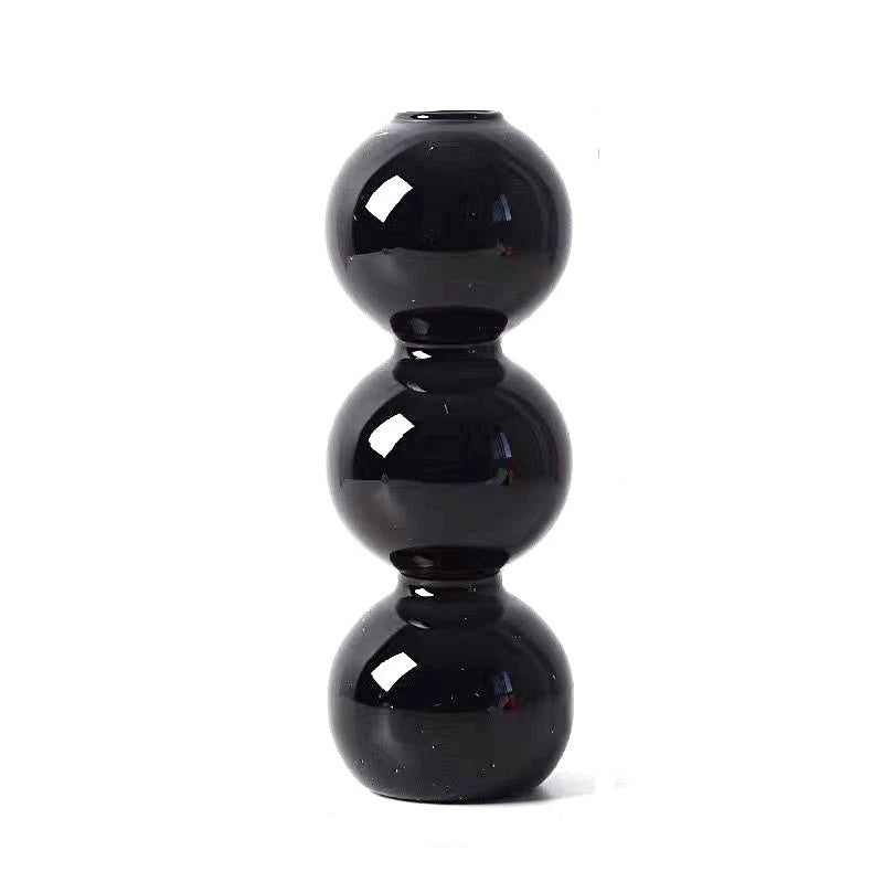 Stacked Bubble Glass Vas