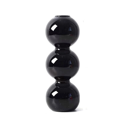 Stacked Bubble Glass Vas
