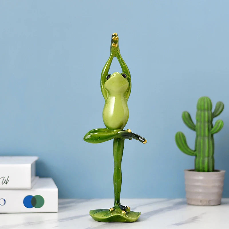 Mindful Frog Statue