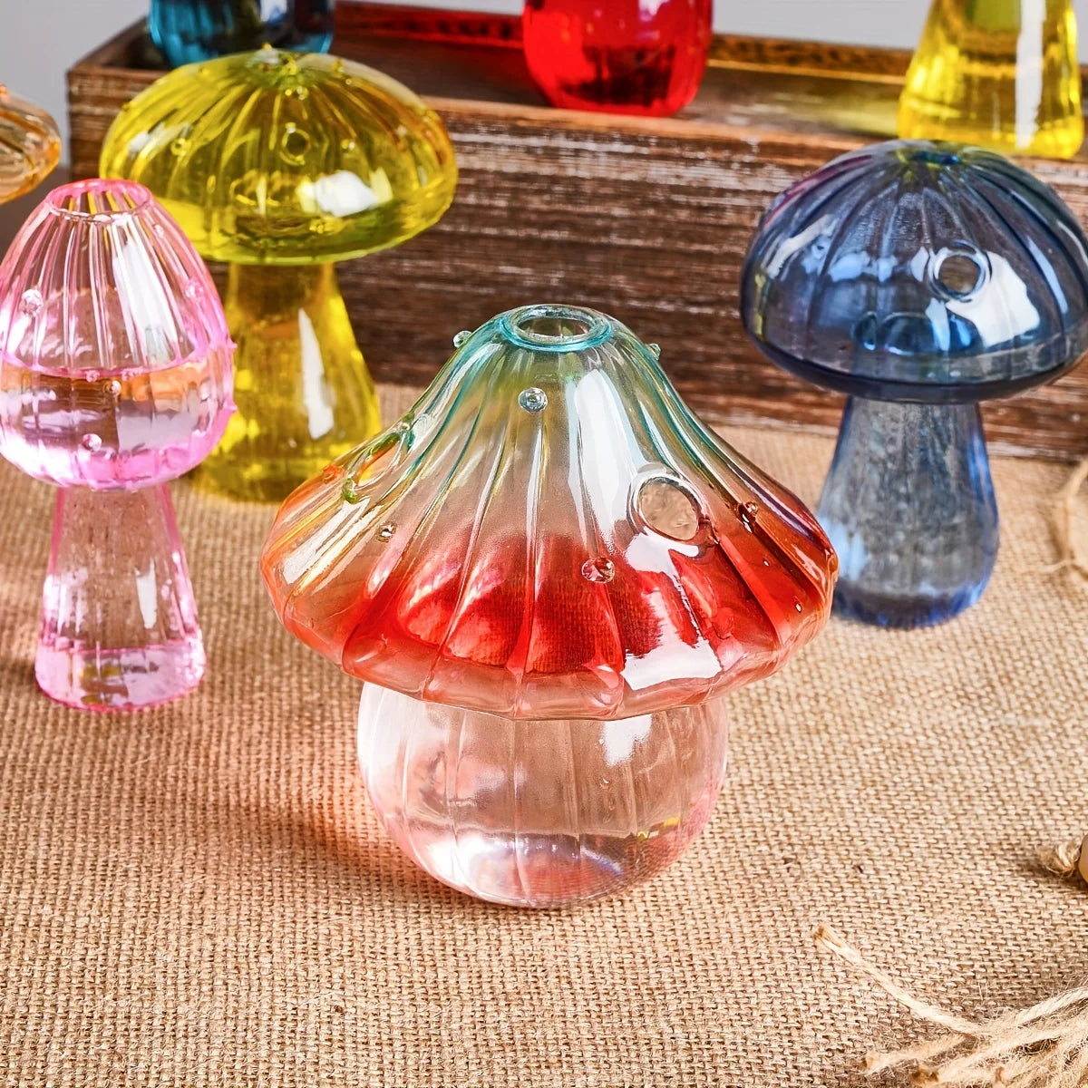 Mini Mushroom Vase – Joy in Glass Form