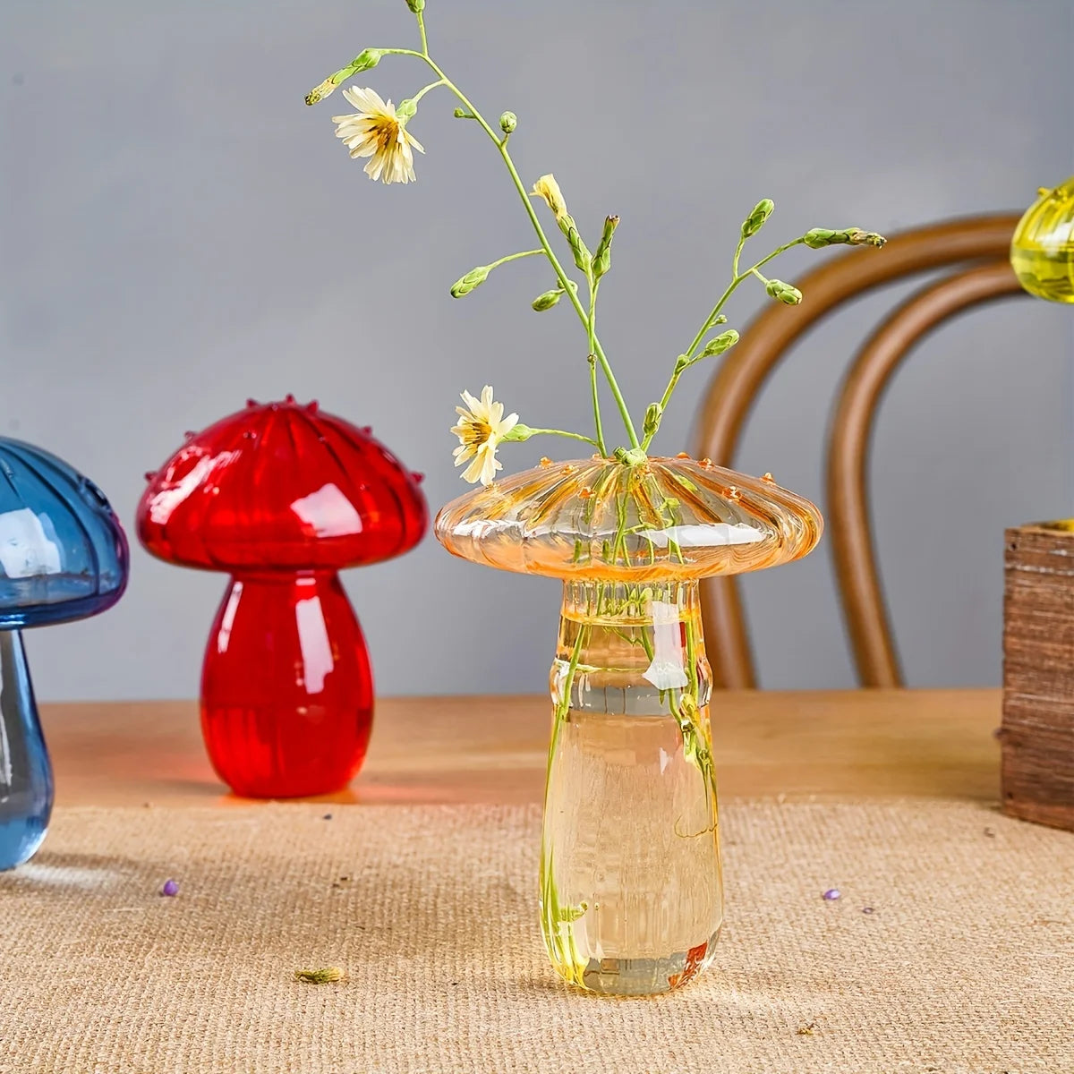 Mini Mushroom Vase – Joy in Glass Form