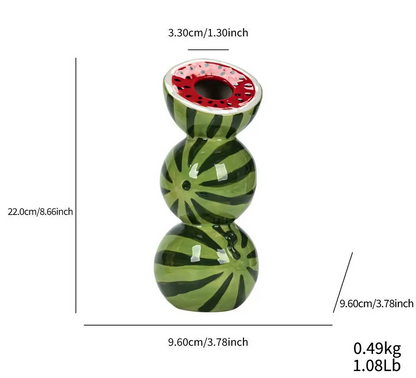 Stacked Fruit Statement Vase