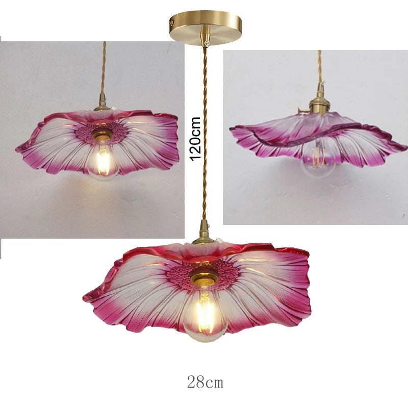 Ethereal Bloom Glass Ceiling Light