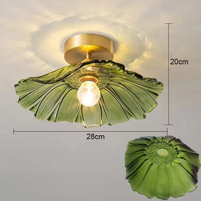 Ethereal Bloom Glass Ceiling Light