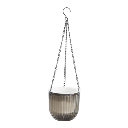 Self-Watering Hanging Glass-Look Planter