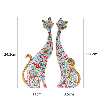 The Water Colour Cat Duo