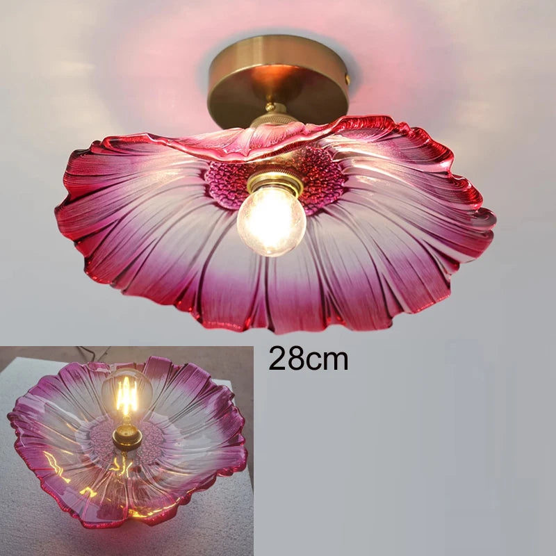 Ethereal Bloom Glass Ceiling Light