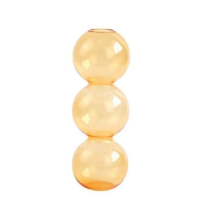 Stacked Bubble Glass Vas