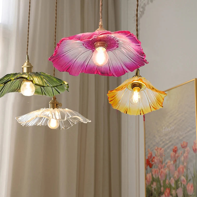 Ethereal Bloom Glass Ceiling Light