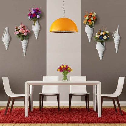 Ceramic Conch Wall Vase