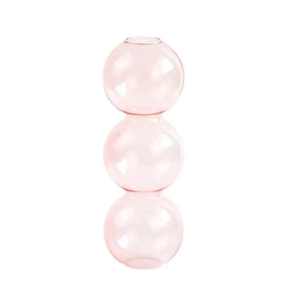 Stacked Bubble Glass Vas