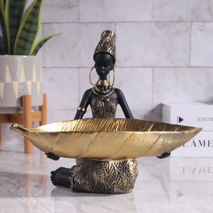 Golden Muse Statement Bowl & Sculpture