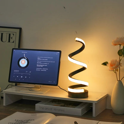 Spiral Glow LED Desk Lamp