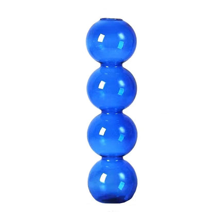 Stacked Bubble Glass Vas