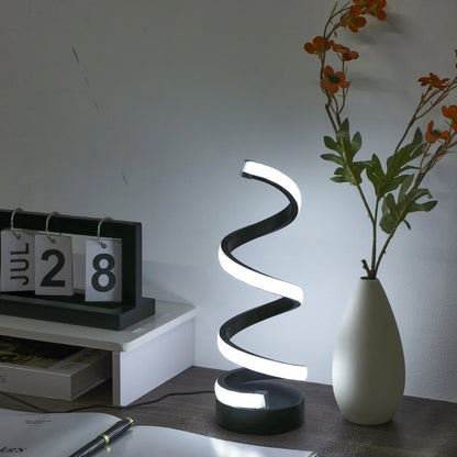 Spiral Glow LED Desk Lamp