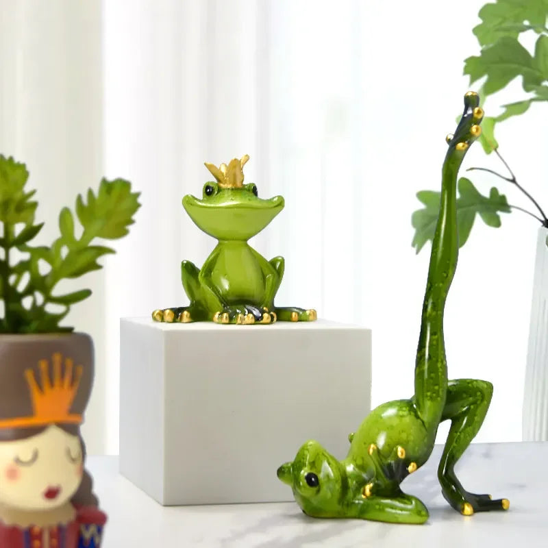Mindful Frog Statue