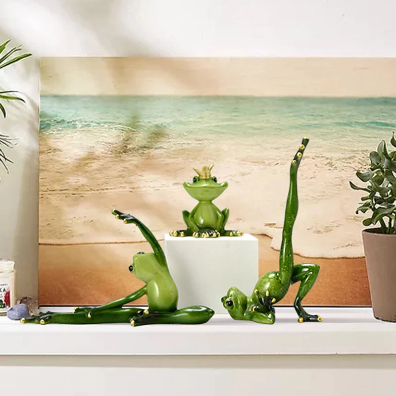Mindful Frog Statue