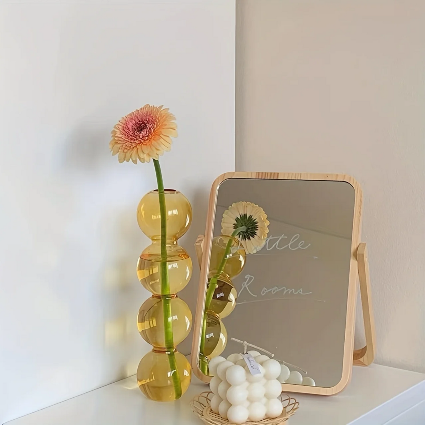 Stacked Bubble Glass Vas