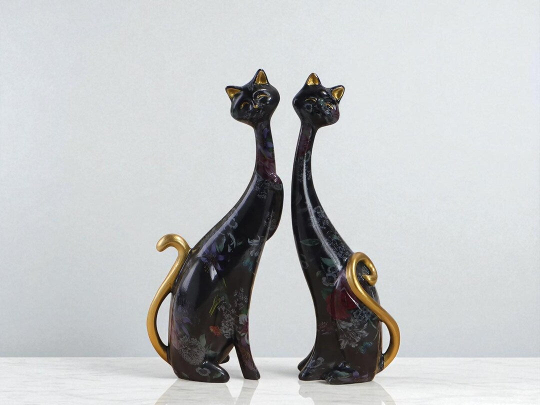 The Water Colour Cat Duo