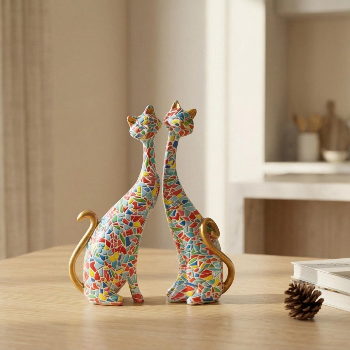 The Water Colour Cat Duo