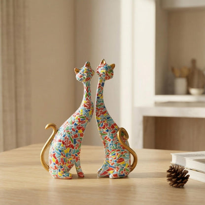 The Water Colour Cat Duo