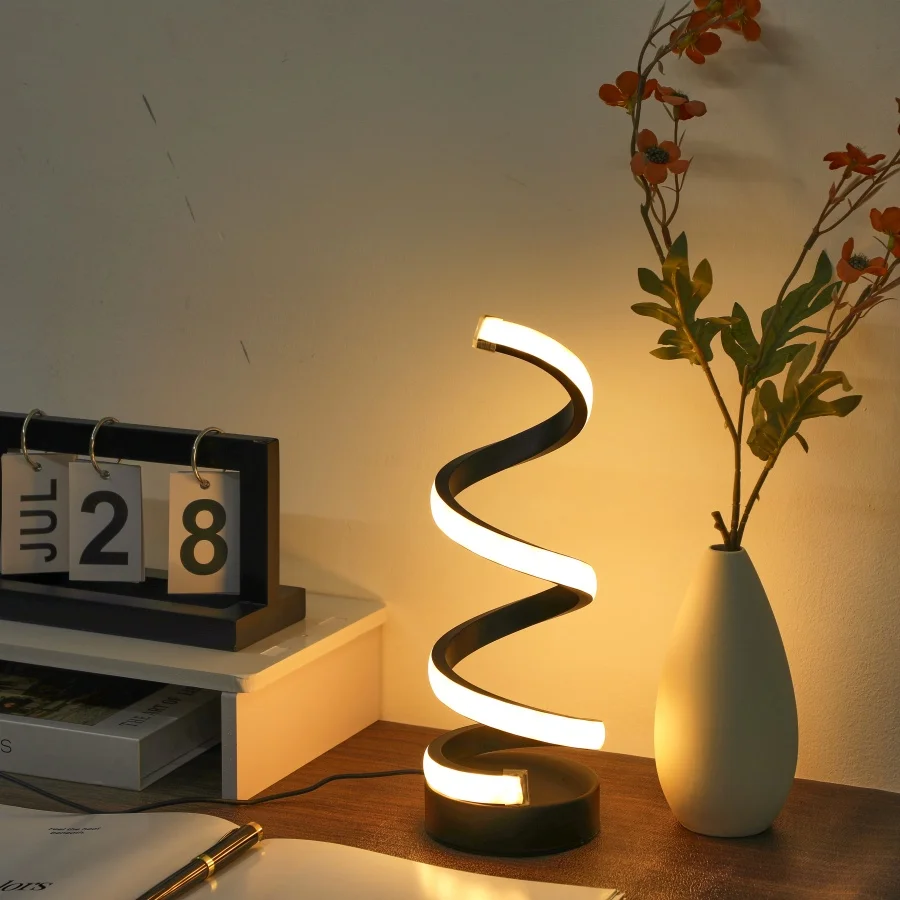Spiral Glow LED Desk Lamp