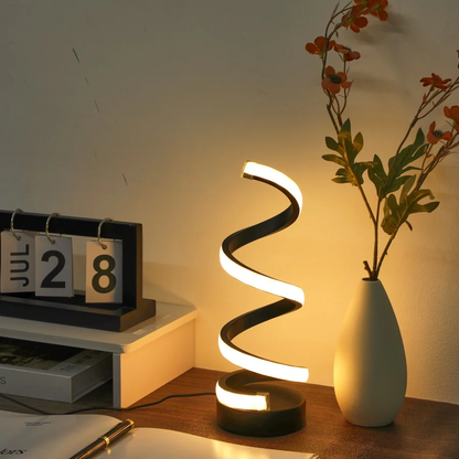 Spiral Glow LED Desk Lamp