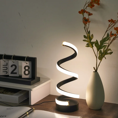 Spiral Glow LED Desk Lamp